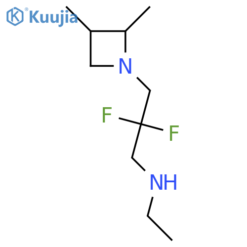 3-(2,3-dimethylazetidin-1-yl)-N-ethyl-2,2-difluoropropan-1-amine structure