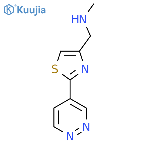 Methyl({[2-(pyridazin-4-yl)-1,3-thiazol-4-yl]methyl})amine structure