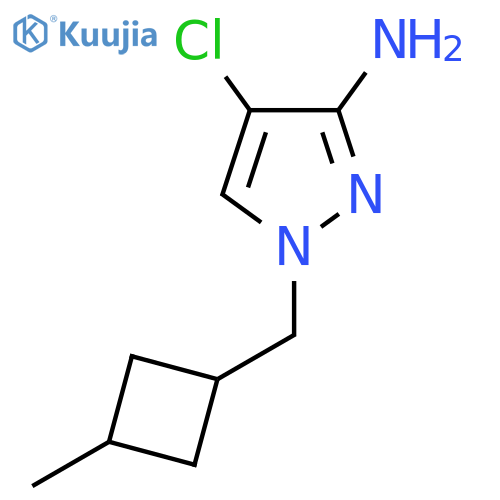 4-chloro-1-(3-methylcyclobutyl)methyl-1H-pyrazol-3-amine structure