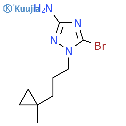 5-bromo-1-3-(1-methylcyclopropyl)propyl-1H-1,2,4-triazol-3-amine structure