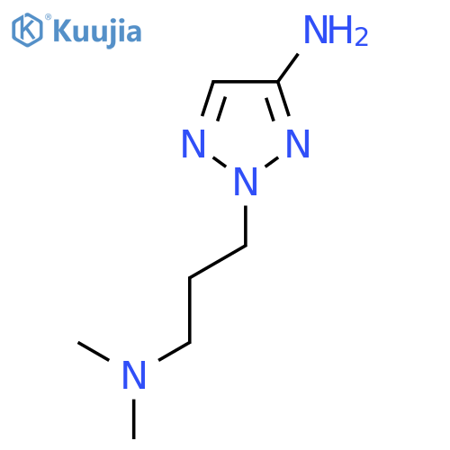 2-3-(dimethylamino)propyl-2H-1,2,3-triazol-4-amine structure