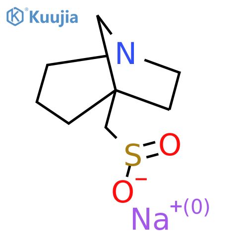 Sodium {1-azabicyclo[3.2.1]octan-5-yl}methanesulfinate structure