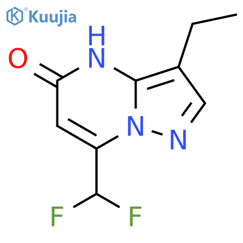 7-(difluoromethyl)-3-ethylpyrazolo1,5-apyrimidin-5-ol structure