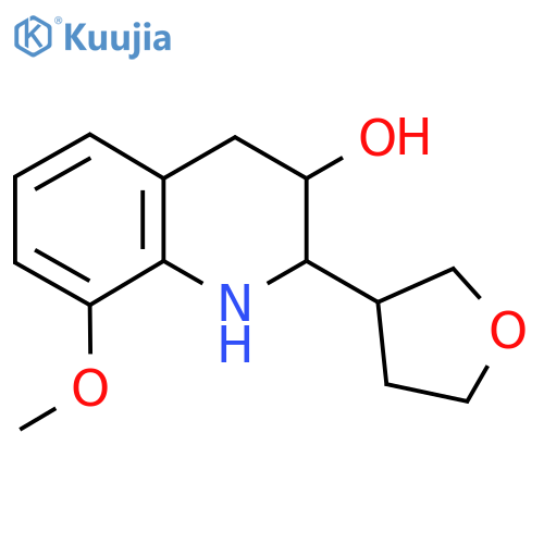 8-Methoxy-2-(oxolan-3-yl)-1,2,3,4-tetrahydroquinolin-3-ol structure