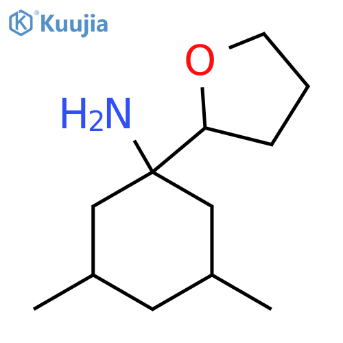 3,5-dimethyl-1-(oxolan-2-yl)cyclohexan-1-amine structure