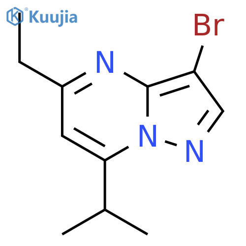 3-bromo-5-ethyl-7-(propan-2-yl)pyrazolo1,5-apyrimidine structure