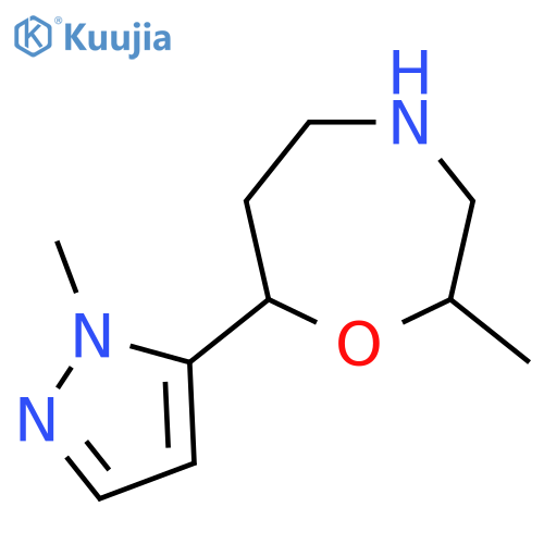 2-methyl-7-(1-methyl-1H-pyrazol-5-yl)-1,4-oxazepane structure