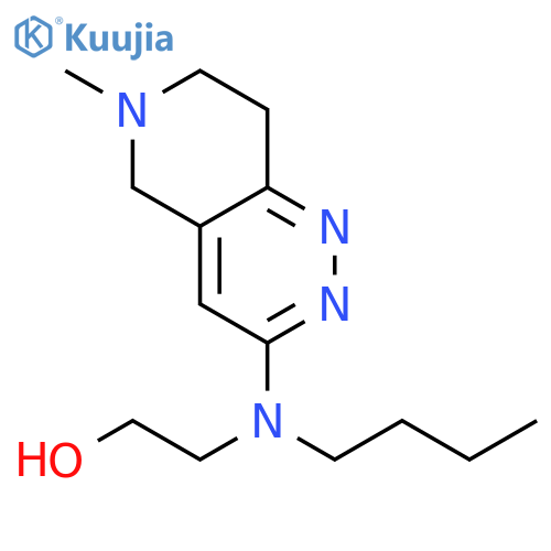 Ethanol, 2-[butyl(5,6,7,8-tetrahydro-6-methylpyrido[4,3-c]pyridazin-3-yl)amino]- structure