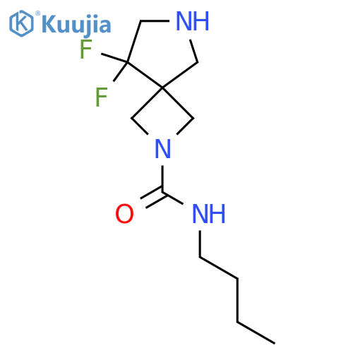 N-butyl-8,8-difluoro-2,6-diazaspiro[3.4]octane-2-carboxamide structure