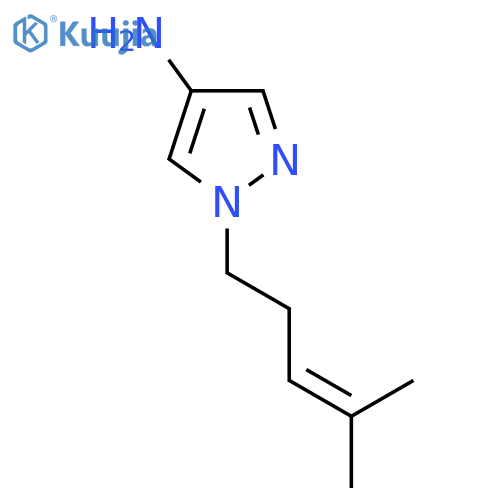 1-(4-methylpent-3-en-1-yl)-1H-pyrazol-4-amine structure