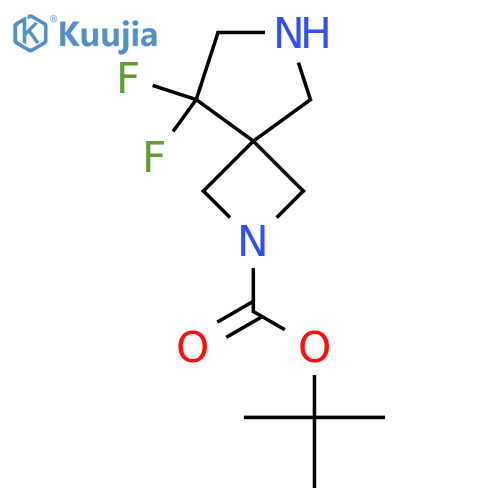 Tert-butyl 5,5-difluoro-2,7-diazaspiro[3.4]octane-2-carboxylate structure
