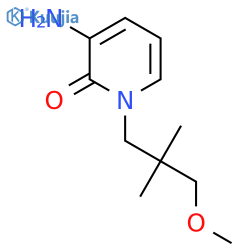 3-amino-1-(3-methoxy-2,2-dimethylpropyl)-1,2-dihydropyridin-2-one structure