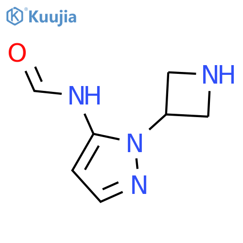 N-1-(azetidin-3-yl)-1H-pyrazol-5-ylformamide structure