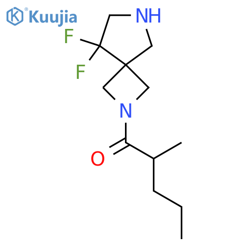 1-{8,8-Difluoro-2,6-diazaspiro[3.4]octan-2-yl}-2-methylpentan-1-one structure