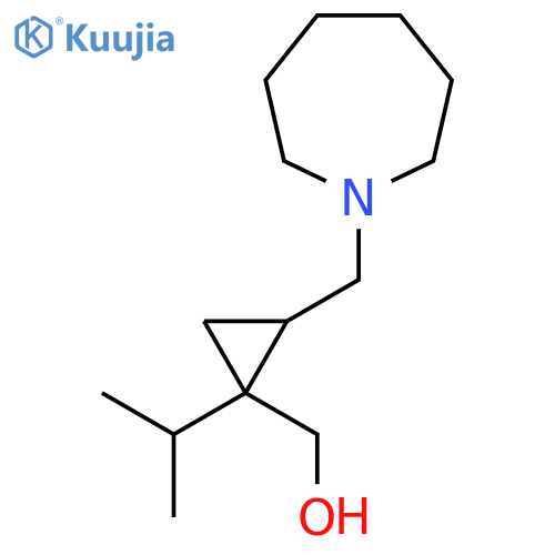 {2-[(Azepan-1-yl)methyl]-1-(propan-2-yl)cyclopropyl}methanol structure