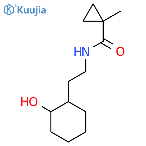 N-[2-(2-hydroxycyclohexyl)ethyl]-1-methylcyclopropane-1-carboxamide structure