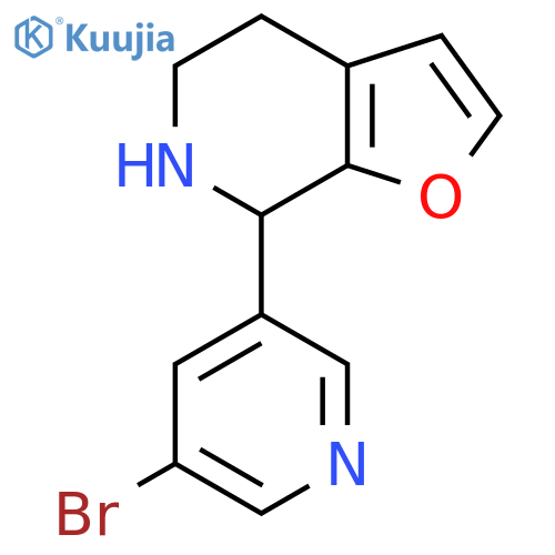 3-bromo-5-{4H,5H,6H,7H-furo2,3-cpyridin-7-yl}pyridine structure