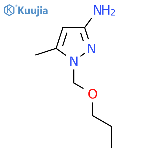 5-methyl-1-(propoxymethyl)-1H-pyrazol-3-amine structure