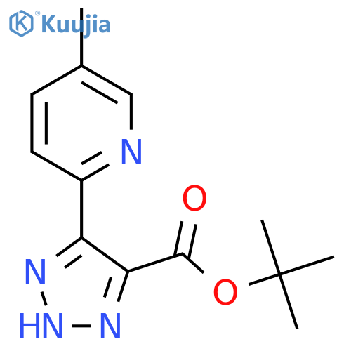tert-butyl 5-(5-methylpyridin-2-yl)-1H-1,2,3-triazole-4-carboxylate structure