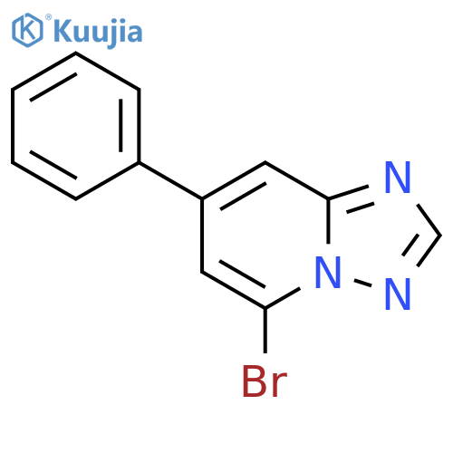 5-bromo-7-phenyl-1,2,4triazolo1,5-apyridine structure