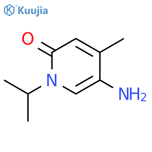 5-amino-4-methyl-1-(propan-2-yl)-1,2-dihydropyridin-2-one structure