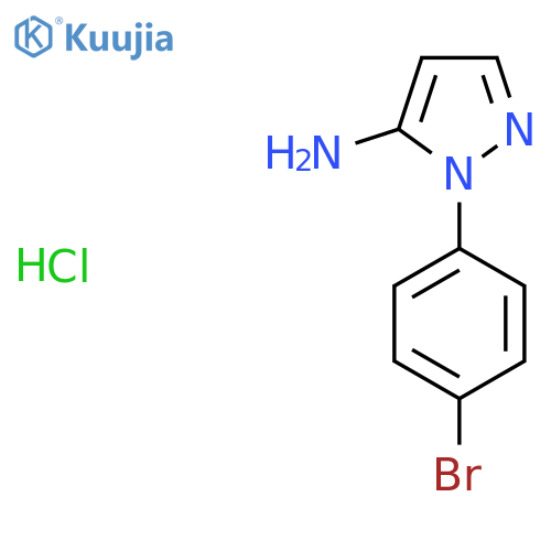 1-(4-bromophenyl)-1H-pyrazol-5-amine hydrochloride structure