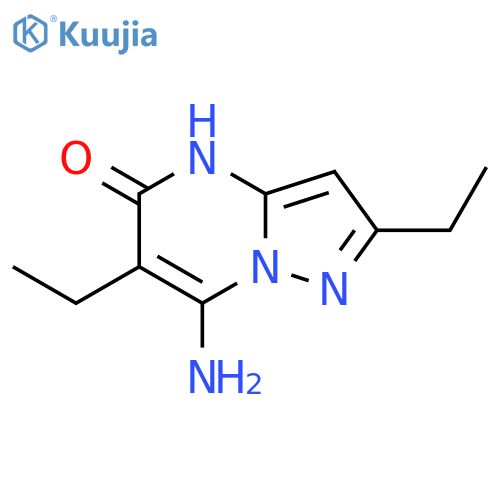 7-amino-2,6-diethylpyrazolo1,5-apyrimidin-5-ol structure
