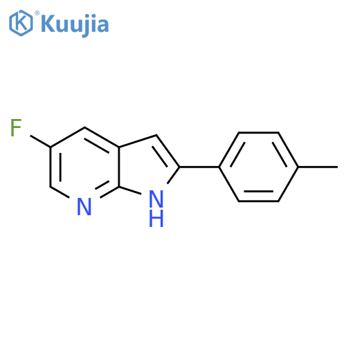 5-fluoro-2-(4-methylphenyl)-1H-pyrrolo2,3-bpyridine structure