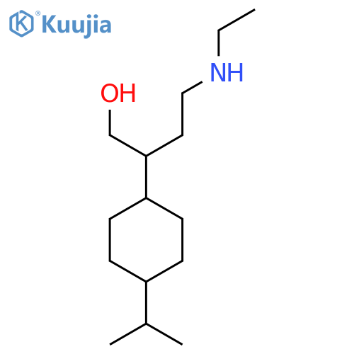 4-(Ethylamino)-2-[4-(propan-2-yl)cyclohexyl]butan-1-ol structure