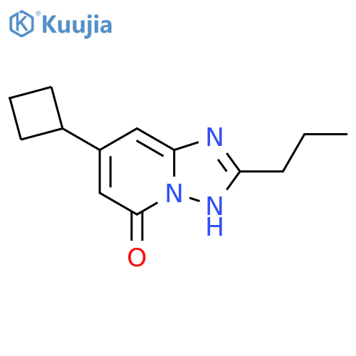 7-cyclobutyl-2-propyl-1,2,4triazolo1,5-apyridin-5-ol structure
