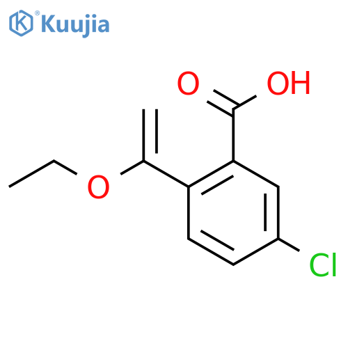 5-Chloro-2-(1-ethoxyethenyl)benzoic acid structure