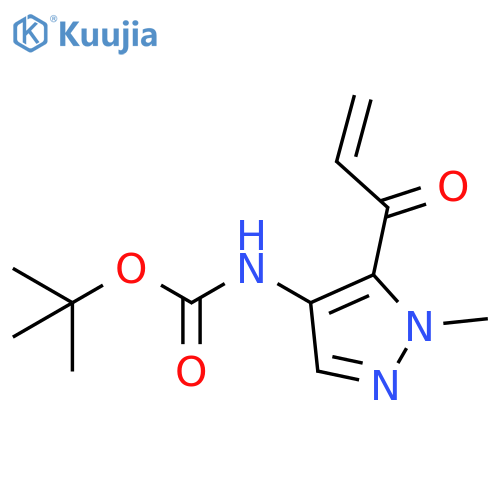 Carbamic acid, N-[1-methyl-5-(1-oxo-2-propen-1-yl)-1H-pyrazol-4-yl]-, 1,1-dimethylethyl ester structure