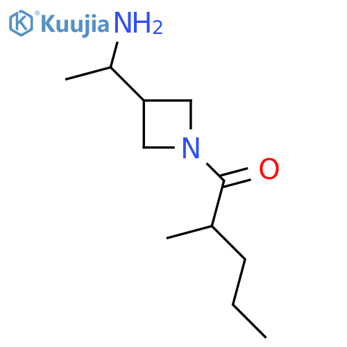 1-3-(1-aminoethyl)azetidin-1-yl-2-methylpentan-1-one structure