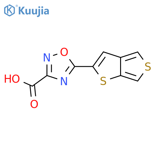 5-{thieno3,4-bthiophen-2-yl}-1,2,4-oxadiazole-3-carboxylic acid structure