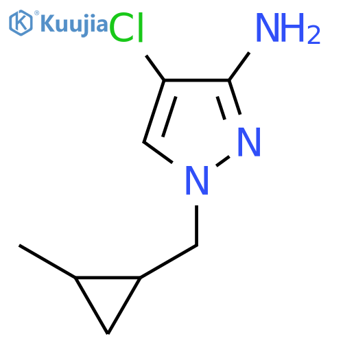 4-chloro-1-(2-methylcyclopropyl)methyl-1H-pyrazol-3-amine structure