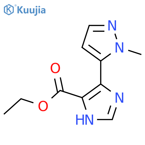 ethyl 5-(1-methyl-1H-pyrazol-5-yl)-1H-imidazole-4-carboxylate structure