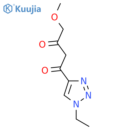 1-(1-ethyl-1H-1,2,3-triazol-4-yl)-4-methoxybutane-1,3-dione structure
