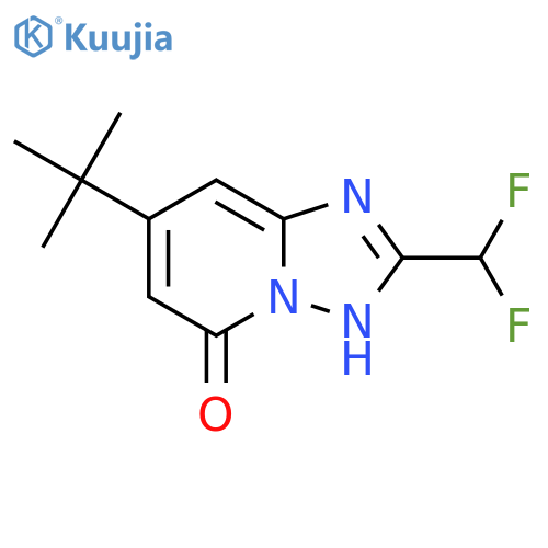 7-tert-butyl-2-(difluoromethyl)-1,2,4triazolo1,5-apyridin-5-ol structure