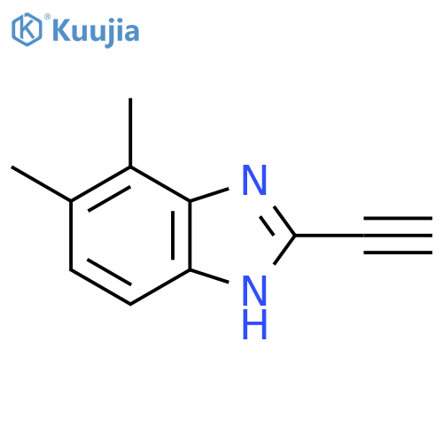 2-ethynyl-6,7-dimethyl-1H-1,3-benzodiazole structure