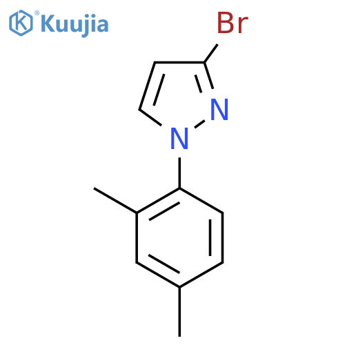 3-bromo-1-(2,4-dimethylphenyl)-1H-pyrazole structure