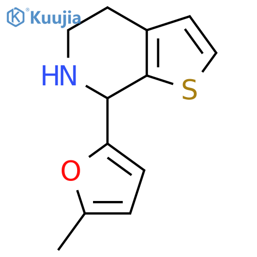 7-(5-methylfuran-2-yl)-4H,5H,6H,7H-thieno2,3-cpyridine structure