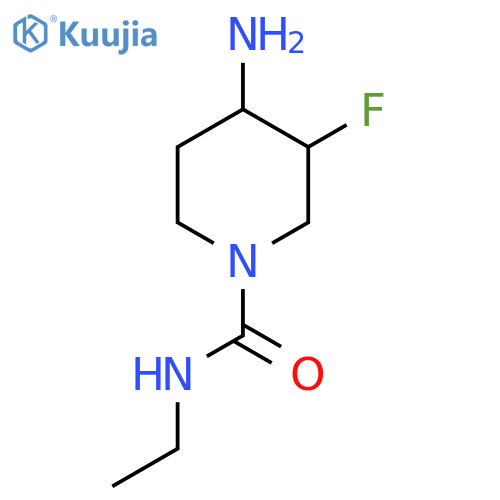 4-amino-N-ethyl-3-fluoropiperidine-1-carboxamide structure