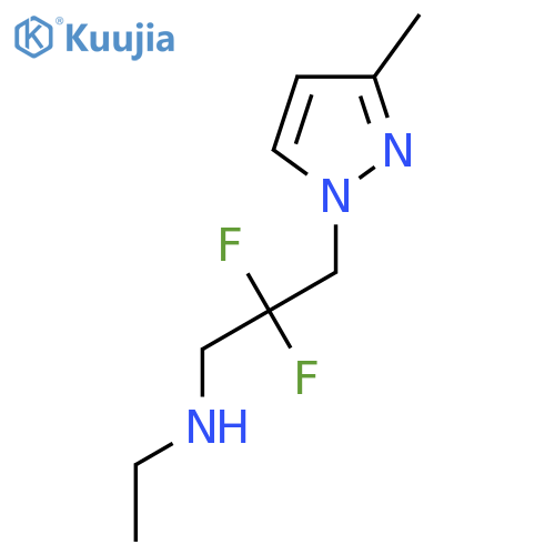 [2,2-difluoro-3-(3-methyl-1H-pyrazol-1-yl)propyl](ethyl)amine structure