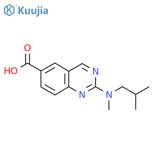 2-methyl(2-methylpropyl)aminoquinazoline-6-carboxylic acid structure
