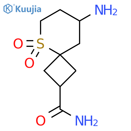 8-amino-5,5-dioxo-5lambda6-thiaspiro3.5nonane-2-carboxamide structure