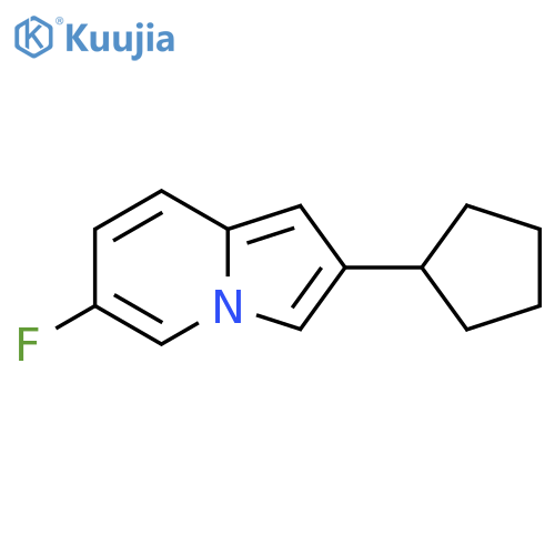 2-Cyclopentyl-6-fluoroindolizine structure