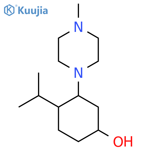 3-(4-Methylpiperazin-1-yl)-4-(propan-2-yl)cyclohexan-1-ol structure