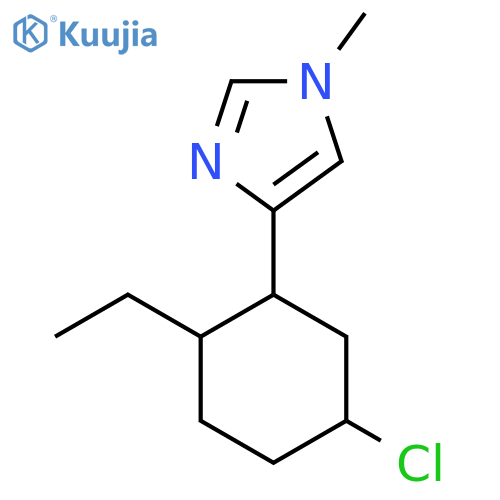 4-(5-chloro-2-ethylcyclohexyl)-1-methyl-1H-imidazole structure