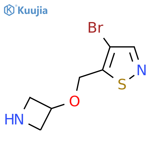 5-(azetidin-3-yloxy)methyl-4-bromo-1,2-thiazole structure