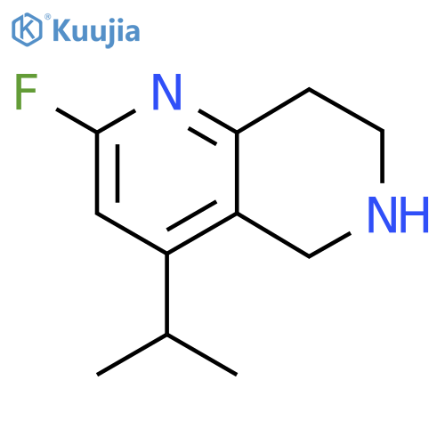 2-fluoro-4-(propan-2-yl)-5,6,7,8-tetrahydro-1,6-naphthyridine structure